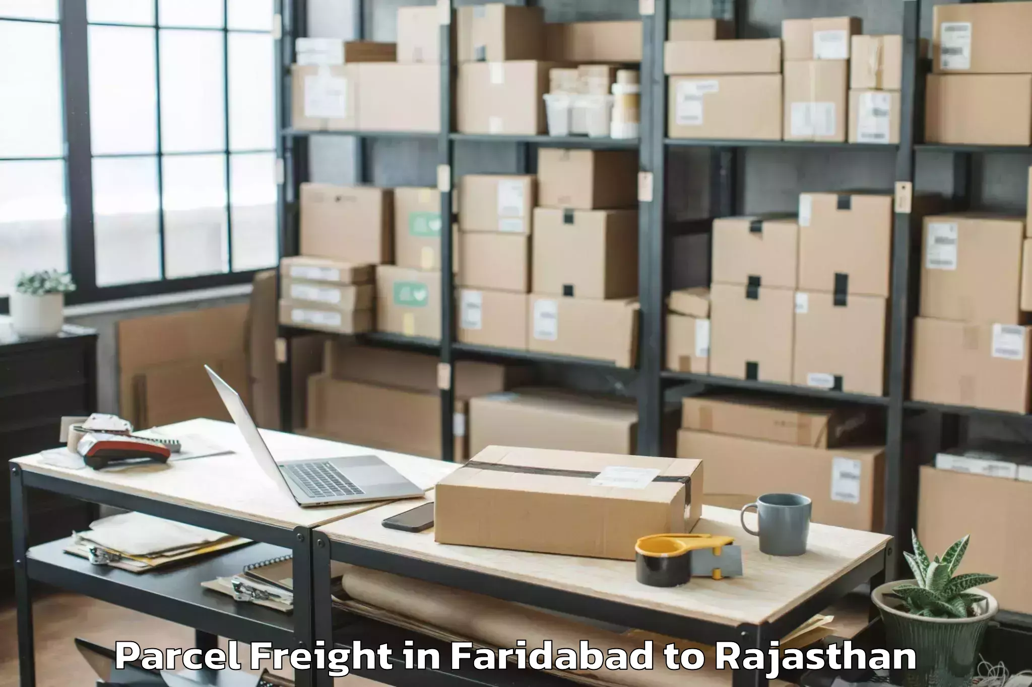 Faridabad to Meethari Marwar Parcel Freight